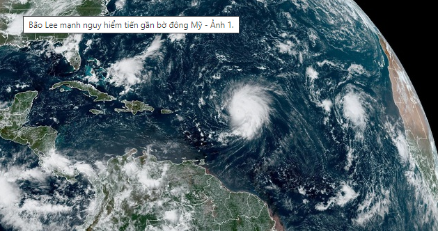 Bão Lee tăng cấp với sức gió gần 200 km/h, đe dọa Bờ Đông nước Mỹ ảnh 1