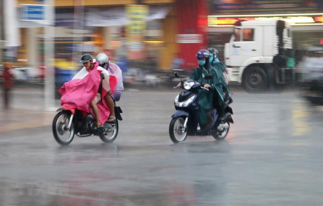 Ảnh minh họa. (Nguồn: TTXVN) Các tỉnh từ Nghệ An đến Khánh Hòa tiếp tục có mưa to và dông ảnh 1