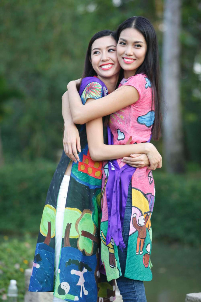 Top 16 thí sinh Hoa khôi Áo dài mặc đồ do trẻ mẫu giáo thiết kế ảnh 10