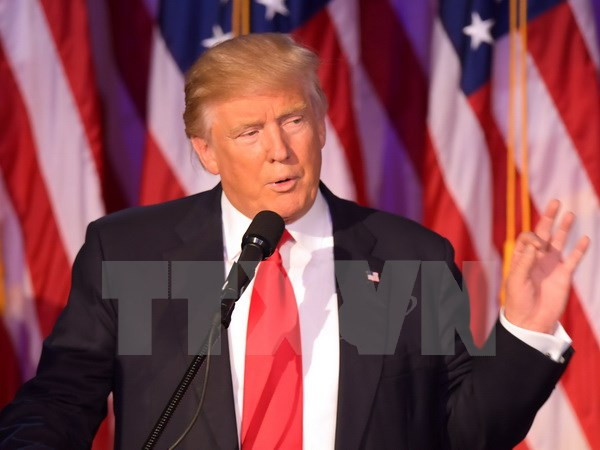 Tổng thống đắc cử Mỹ Donald Trump. (Nguồn: AFP/TTXVN) Ông Trump: Mỹ sẽ duy trì sự hiện diện mạnh mẽ tại châu Á-TBD ảnh 1