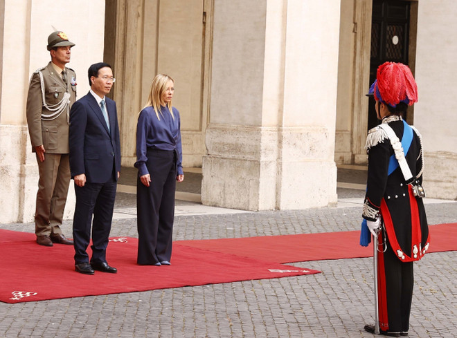 Chủ tịch nước Võ Văn Thưởng gặp Thủ tướng Italy Giorgia Meloni ảnh 2