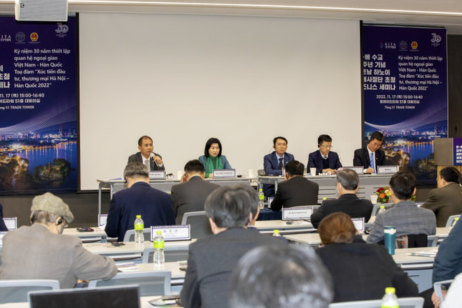 Tọa đàm “Xúc tiến đầu tư, thương mại Hà Nội-Hàn Quốc 2022” ảnh 2