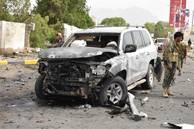 Yemen: 5 người bị thương trong vụ tấn công UAV của Houthi ảnh 1