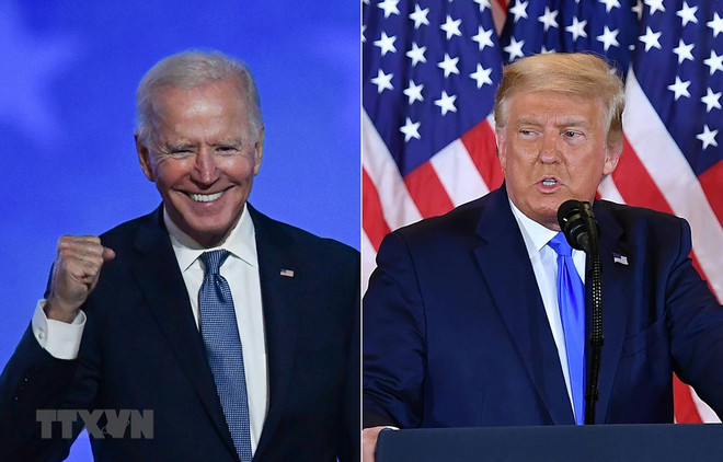 Tổng thống Biden và cựu Tổng thống Trump vận động tranh cử ảnh 1