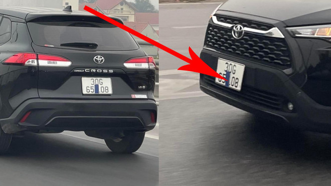 Tài xế bị phạt tiền triệu vì hành vi dán băng dính che biển số ảnh 1