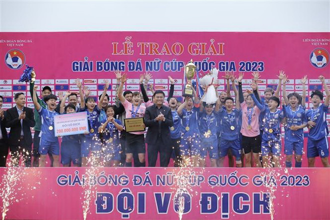 Câu lạc bộ Than khoáng sản Việt Nam giành Cúp Bóng đá Nữ Quốc gia ảnh 2