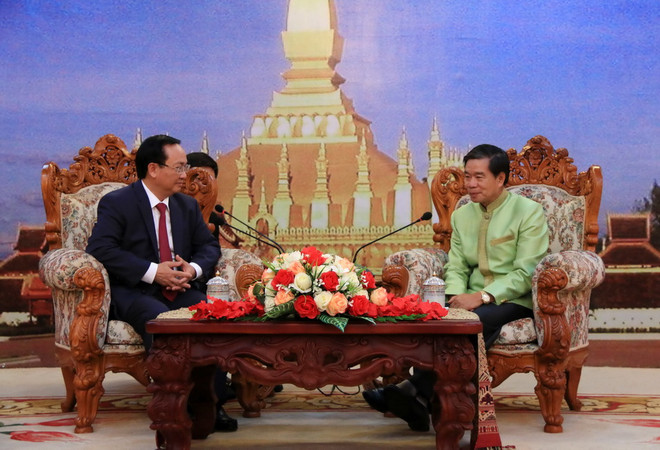 Thủ đô Hà Nội và Vientiane tăng cường hợp tác nhiều lĩnh vực ảnh 1