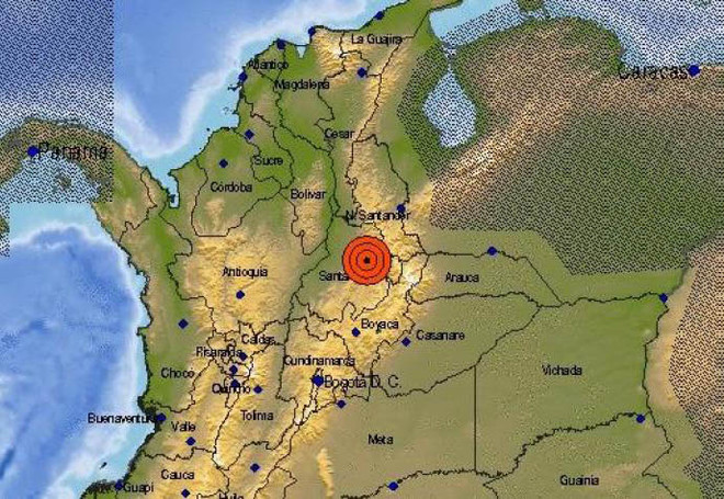 Động đất mạnh 5,8 độ Richter gây thiệt hại về nhà cửa tại Colombia ảnh 1