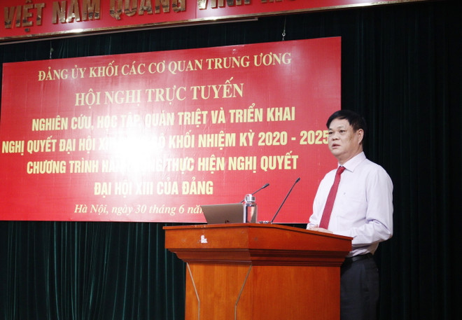 Đảng bộ Khối cơ quan Trung ương quán triệt Nghị quyết Đại hội XIII ảnh 1