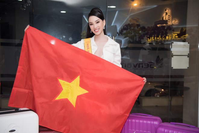 Ái Nhi sẽ có hơn 10 ngày tham gia thi ở Ai Cập. (Ảnh: CTV/Vietnam+) Ái Nhi mang hơn 80 kg hành lý lên đường dự thi Miss Intercontinental ảnh 2