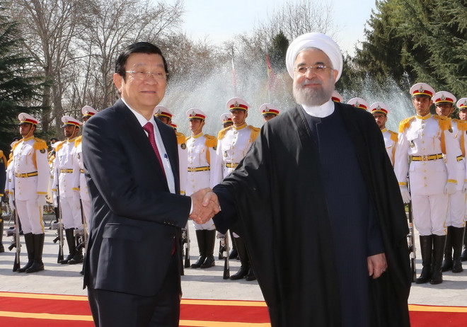 Chủ tịch nước Trương Tấn Sang hội đàm với Tổng thống Iran ảnh 2