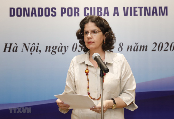 Đại sứ Cuba Lianys Torres Rivera. (Ảnh: Dương Giang/TTXVN) Tình đoàn kết Việt Nam-Cuba: Hình mẫu của quan hệ quốc tế ảnh 1