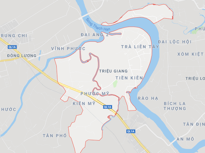 Khu vực xảy ra vụ tai nạn. (Nguồn: Google Maps) Xe máy bất ngờ đâm vào cột báo hiệu giao thông, 3 người thương vong ảnh 1