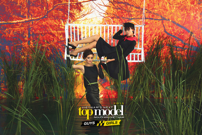 Vietnam’s Next Top Model: Top 10 sợ hãi khi lơ lửng trên mặt hồ ảnh 1