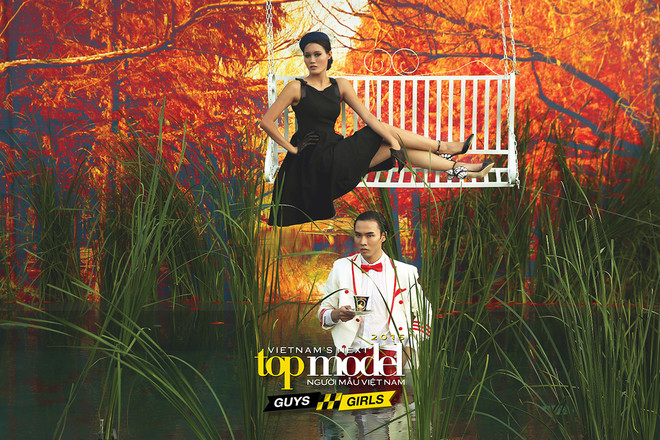 Vietnam’s Next Top Model: Top 10 sợ hãi khi lơ lửng trên mặt hồ ảnh 2