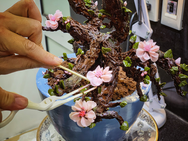 Tết 2019: Những chiếc bánh kem bơ tạo hình cây đào, mai hút khách ảnh 4