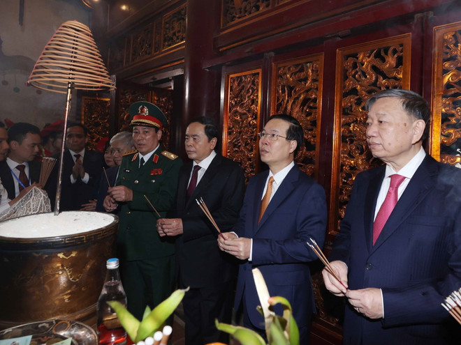 Chủ tịch nước Võ Văn Thưởng dâng hương Giỗ Tổ Hùng Vương năm 2023 ảnh 2