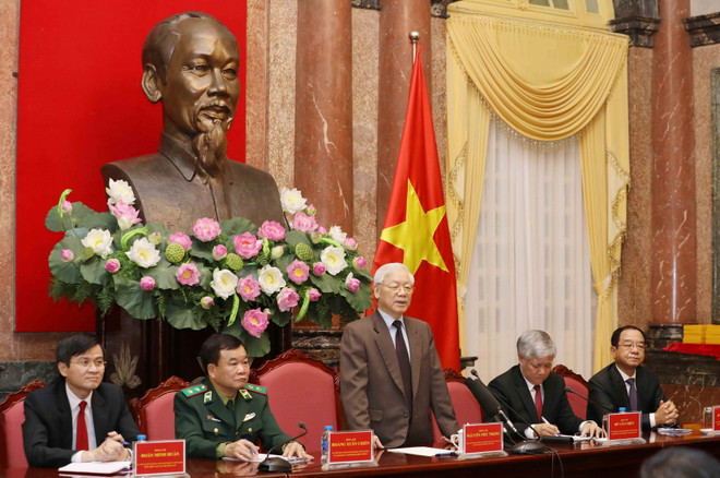 Tổng Bí thư, Chủ tịch nước gặp mặt các già làng, trưởng bản tiêu biểu ảnh 1