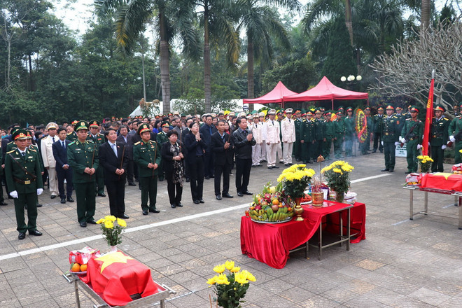 An táng hài cốt liệt sỹ tại Nghĩa trang liệt sỹ Quốc gia Vị Xuyên ảnh 1
