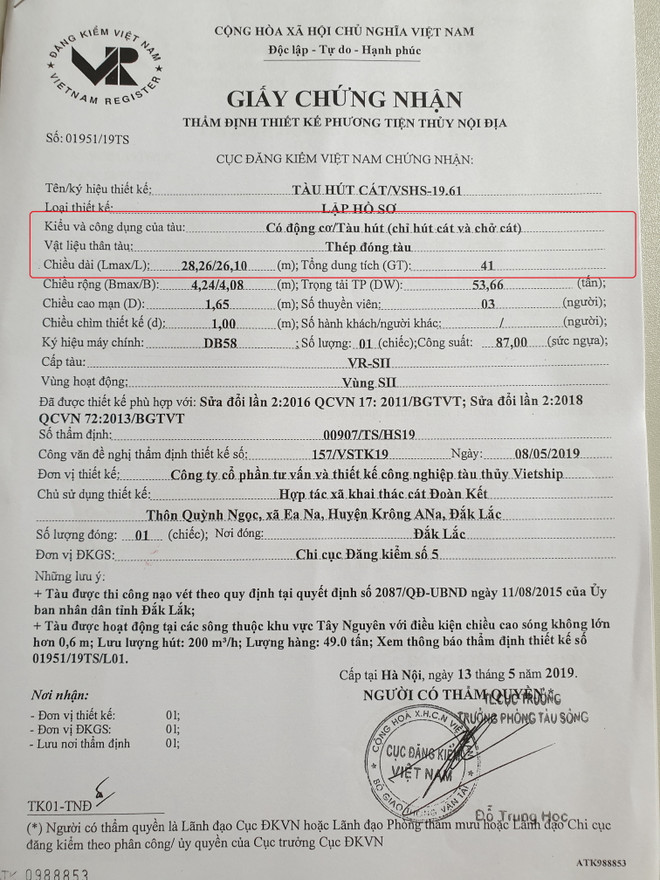 Hầu hết các tàu hút cát cũ (đã được cấp chứng nhận đăng kiểm) đều không có 'vật liệu thân tàu' là 'thép đóng tàu' theo như hồ sơ thiết kế. Bất thường việc đăng kiểm tàu cũ: Báo cáo kiểm tra khác xa thực tế ảnh 2