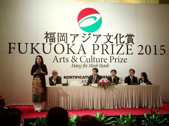 Nhà thiết kế Minh Hạnh nhận giải thưởng Fukuoka Prize 2015 ảnh 1