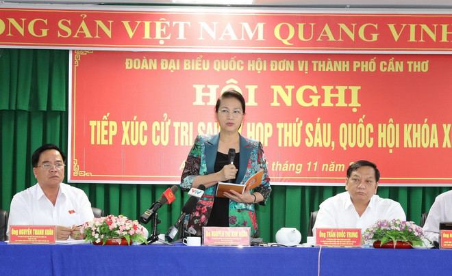 Chủ tịch Quốc hội Nguyễn Thị Kim Ngân tiếp xúc cử tri Cần Thơ ảnh 2