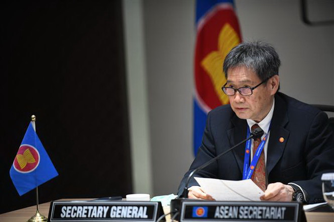 Tổng Thư ký ASEAN Dato Lim Jock Hoi. (Ảnh: THX/TTXVN) Tổng thư ký Dato Lim Jock Hoi: Cộng đồng ASEAN vẫn ở ngã ba đường ảnh 1