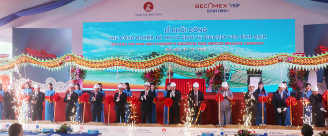 Khởi công Khu công nghiệp, đô thị và dịch vụ Becamex VSIP Bình Định ảnh 1