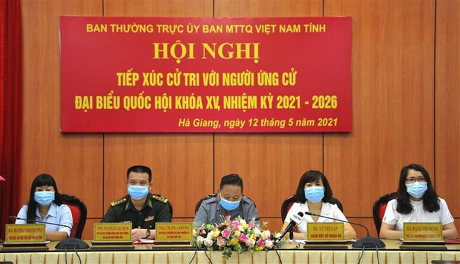 Nhiều địa phương tổ chức hội nghị tiếp xúc cử tri, vận động bầu cử ảnh 2