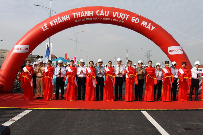 Thành phố Hồ Chí Minh đưa vào hoạt động toàn bộ cầu vượt Gò Mây ảnh 1