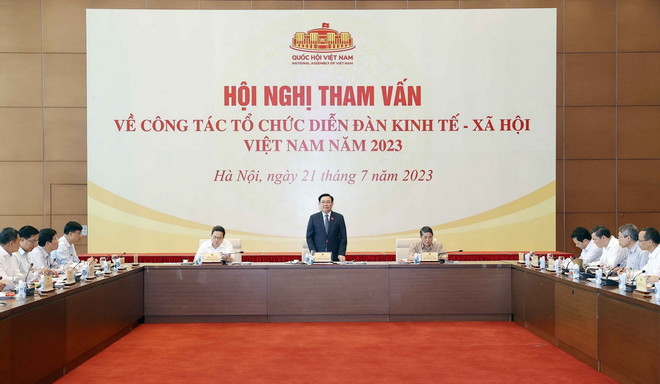 Tham vấn về công tác tổ chức Diễn đàn Kinh tế-Xã hội Việt Nam ảnh 1