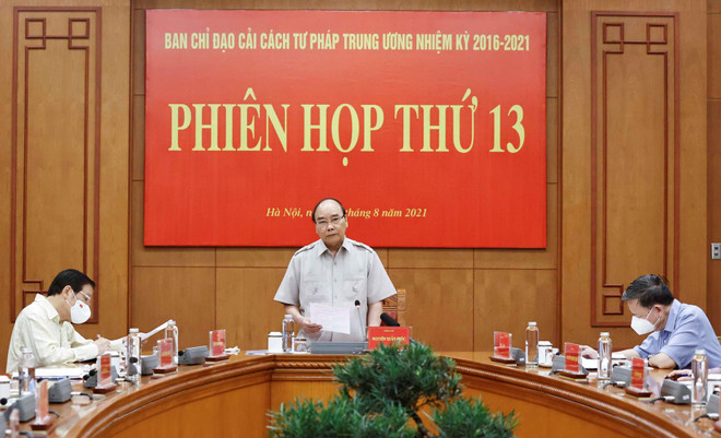 Chủ tịch nước Nguyễn Xuân Phúc: Xét xử trực tuyến là xu thế tất yếu ảnh 1