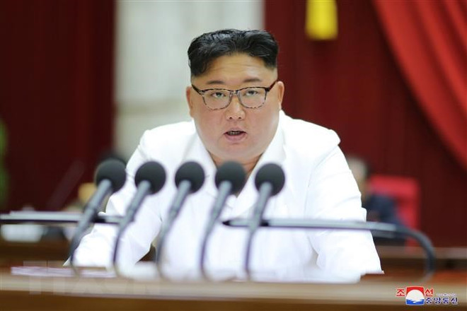 Nhà lãnh đạo Triều Tiên Kim Jong-un dự cuộc họp Quân ủy Trung ương ảnh 1