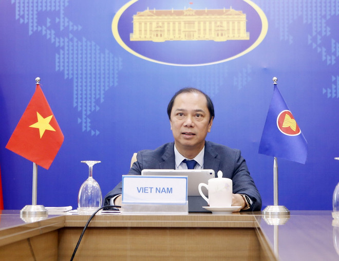 Đối thoại giữa các Bộ trưởng Ngoại giao ASEAN và Ngoại trưởng Anh ảnh 1