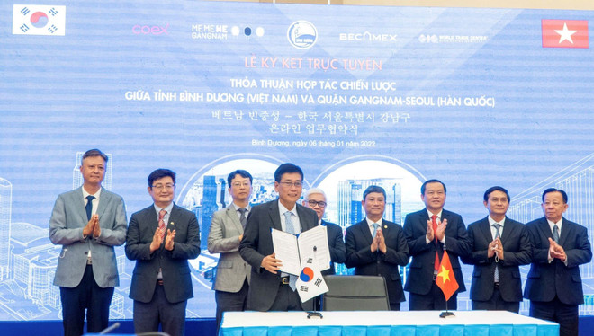 Tỉnh Bình Dương và quận Gangnam của Hàn Quốc ký kết hợp tác chiến lược ảnh 1