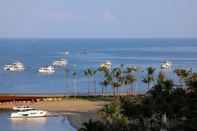 Khu bãi tắm phía nam đảo Phú Quốc. (Ảnh: Dương Giang/TTXVN) ttxvn_du lich phu quoc 2.jpg