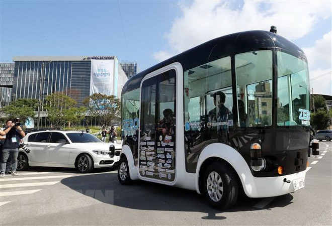 Incheon là sân bay đầu tiên ở Hàn Quốc có xe buýt tự lái ảnh 1