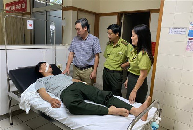 Khởi tố bị can, bắt tạm giam đối tượng hành hung cán bộ bảo vệ rừng ảnh 1