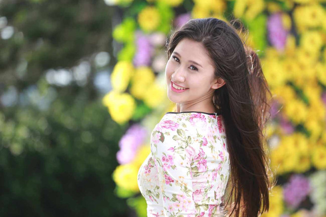 Top 12 ứng viên Hoa khôi Áo dài rạng rỡ trước đêm chung kết ảnh 1