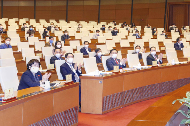 [Photo] Hội nghị triển khai nhiệm vụ năm 2022 của Văn phòng Quốc hội ảnh 3