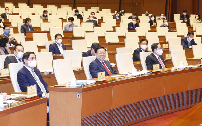 [Photo] Hội nghị triển khai nhiệm vụ năm 2022 của Văn phòng Quốc hội ảnh 2