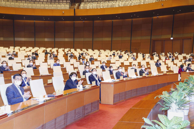 [Photo] Hội nghị triển khai nhiệm vụ năm 2022 của Văn phòng Quốc hội ảnh 4