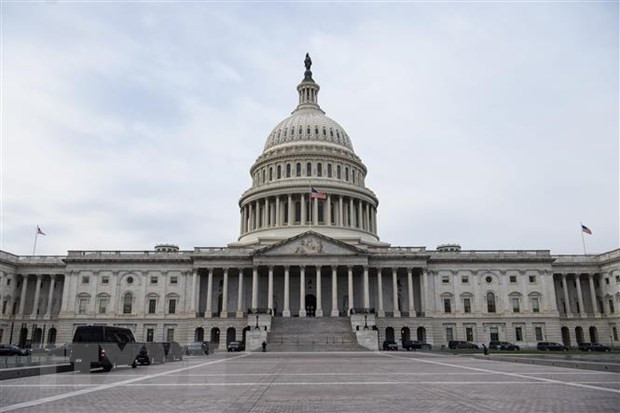 Tòa nhà Quốc hội Mỹ tại Washington, DC. (Ảnh: AFP/TTXVN) Khả năng Cục Dự trữ Liên bang Mỹ tăng lãi suất lần thứ 11 ảnh 1