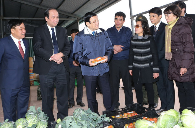 Chủ tịch nước Trương Tấn Sang chúc Tết tại Hưng Yên, Hà Nam ảnh 2