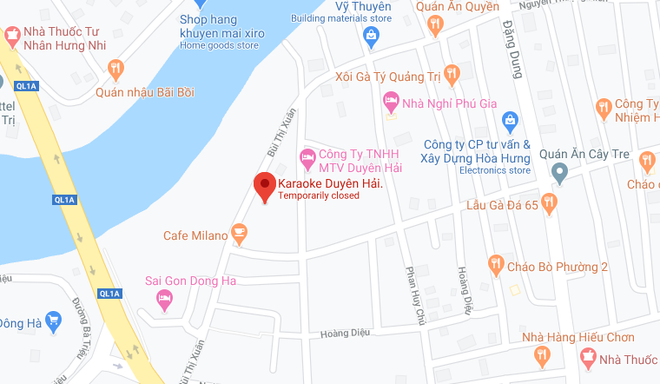 Nơi xảy ra vụ việc. (Nguồn: Google Maps) Phát hiện hàng chục đối tượng sử dụng ma túy trong quán karaoke ảnh 1