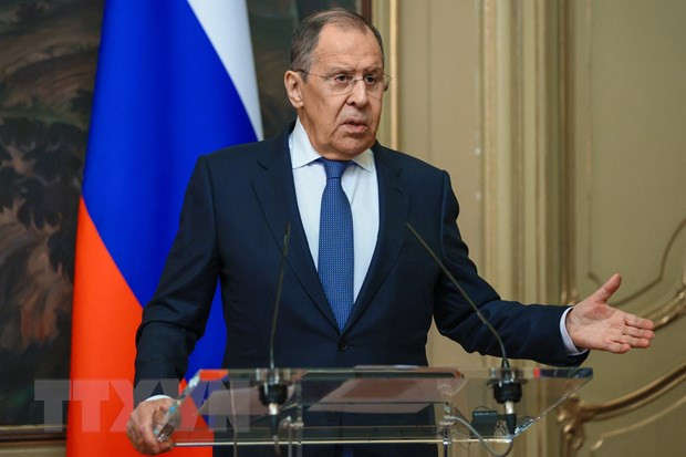 Ngoại trưởng Nga Sergei Lavrov. (Ảnh: AFP/TTXVN) Nga thúc đẩy quá trình bình thường hóa quan hệ Azerbaijan-Armenia ảnh 1