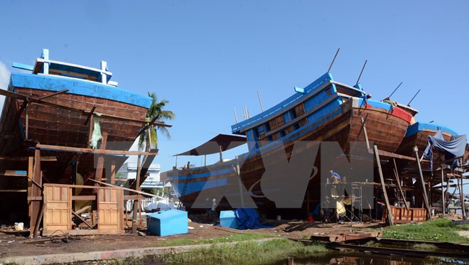 Đưa vào sử dụng tàu dịch vụ hậu cần nghề cá hiện đại nhất hiện nay ảnh 1