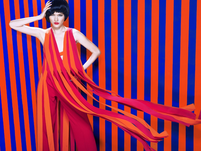 Cá tính Hè nhiệt đới với họa tiết kẻ sọc của người mẫu Tuyết Lan ảnh 6