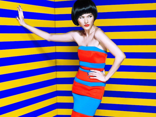 Cá tính Hè nhiệt đới với họa tiết kẻ sọc của người mẫu Tuyết Lan ảnh 1