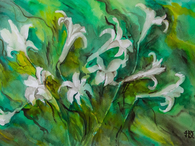 Triển lãm “Hoa vô ưu”: Mong con người sống thanh thản ảnh 1